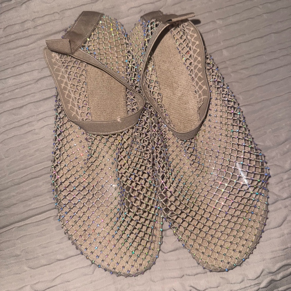 NWOT Mesh Gold Flats🩷 - Picture 4 of 6